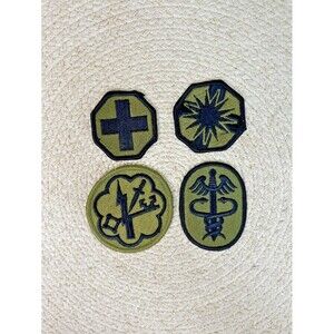 US Army Iron-on Patches Health Services Command Patches Lot Of 4